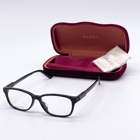 NEW EYEGLASSES GUCCI GG0493OA 001 BLACK EYEWEAR GUCCI - Picture 1 of 12